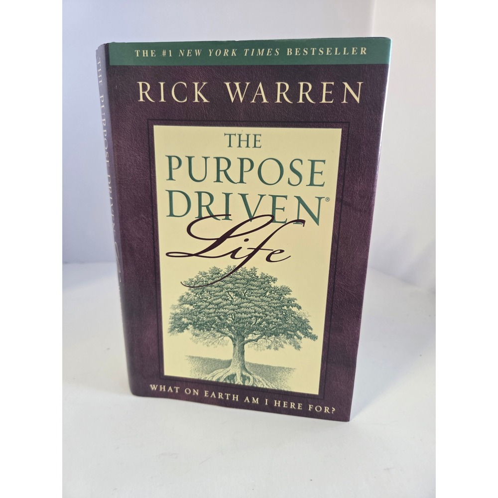The Purpose Driven Life Rick Warren Hardcover Christian Spiritual Growth Book